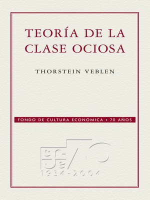 cover image of Teoría de la clase ociosa